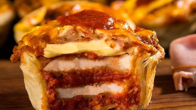 Banjo's Bakery Cafe Chicken Parmi Pie – the bakery is giving someone the chance to win a pie a day for a year.