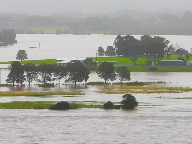TMost of Taree Estate is covered in water. Picture: Facebook