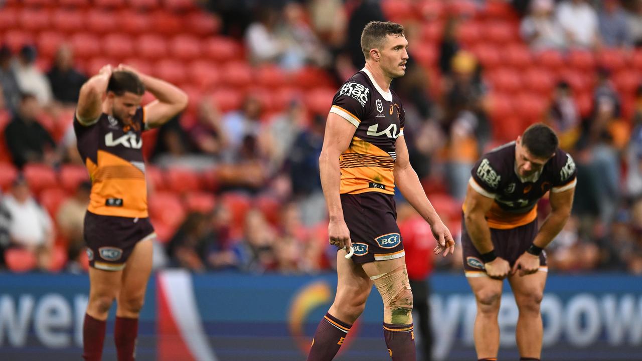 The Broncos were embarrassed at home by the Bulldogs. Picture: Albert Perez/Getty Images