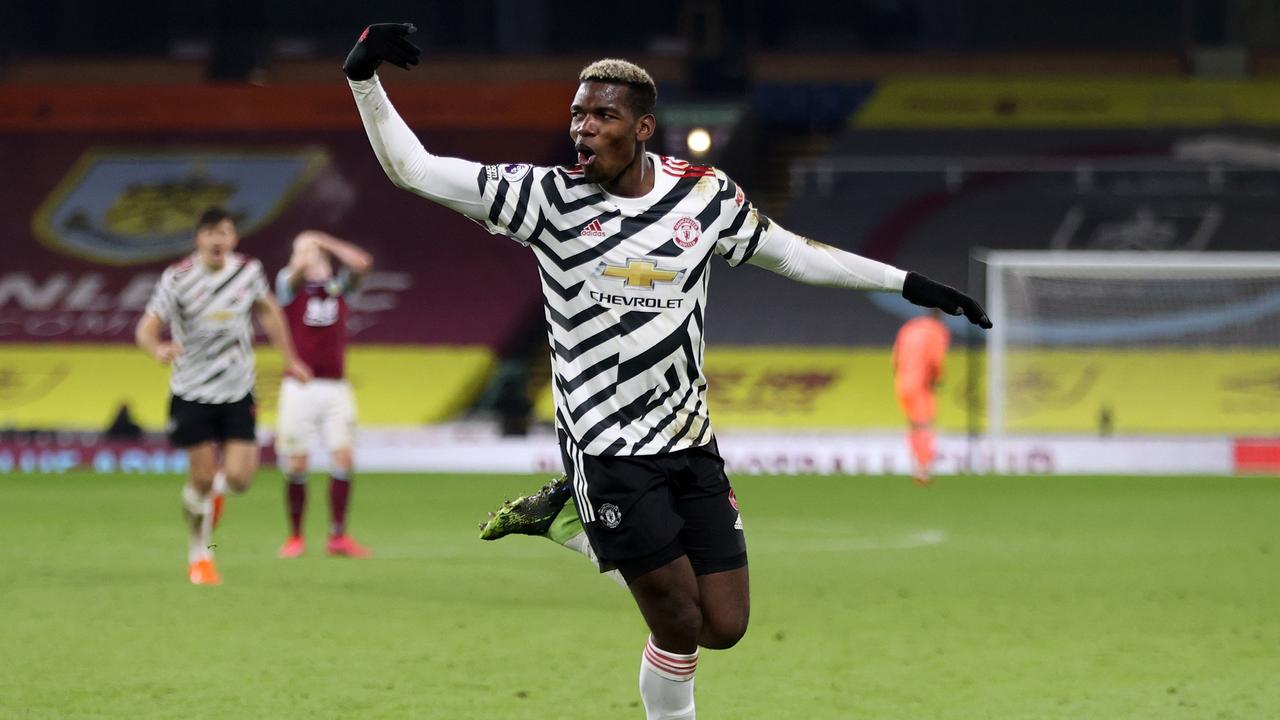 Paul Pogba scored a stunning volley to send the Red Devils top of the league.