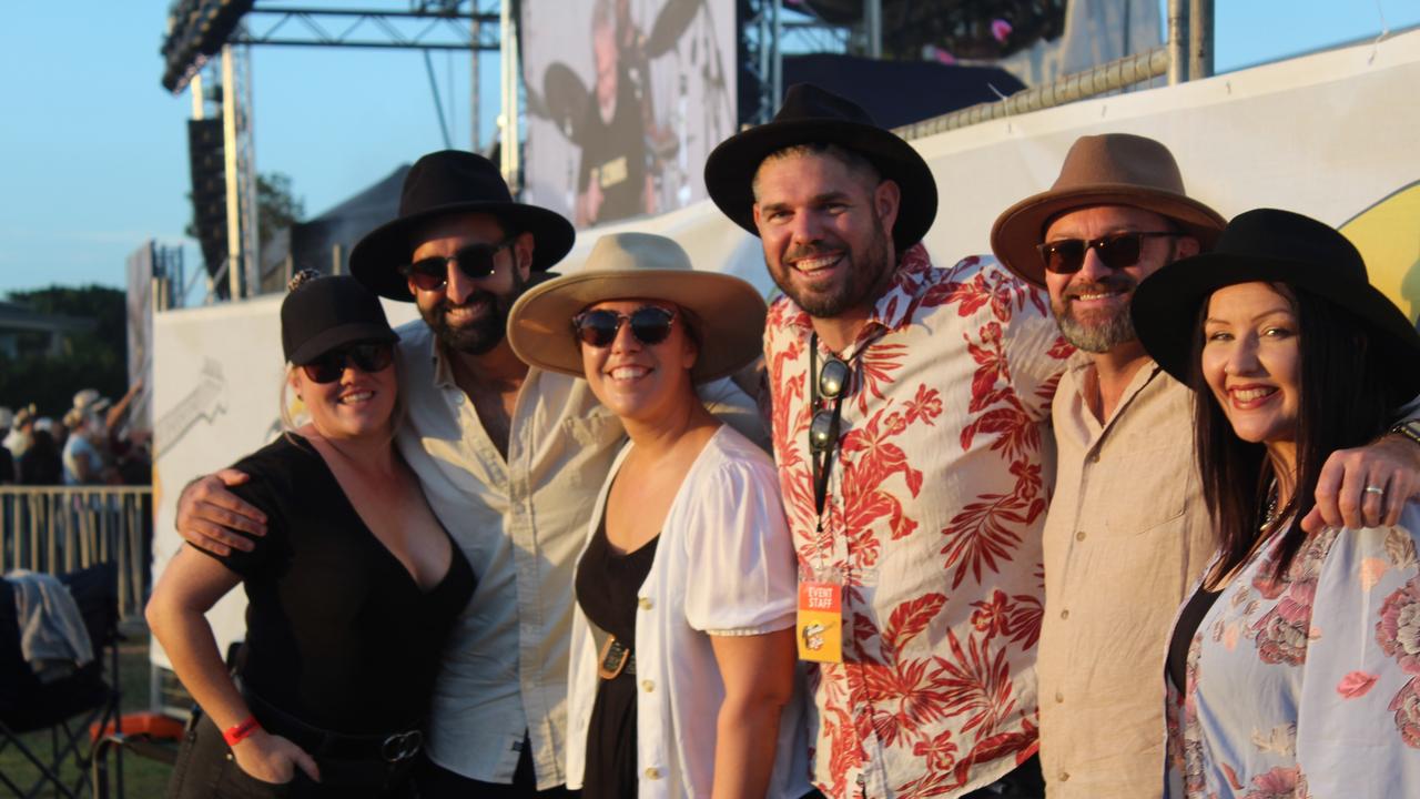 SOUNDS OF ROCK: Triple M crew having a blast at the festival.