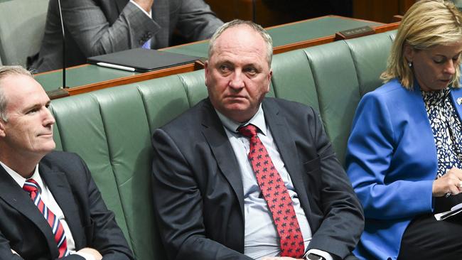 Barnaby Joyce said the cuts were an ‘easy surplus’. Picture: Martin Ollman/NCA NewsWire.