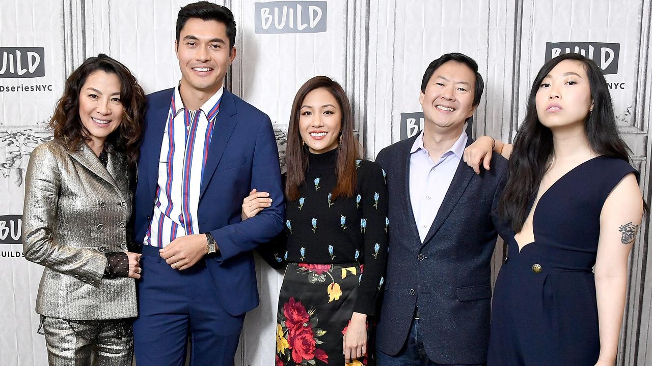 Wu and her Crazy Rich Asians cast in 2018. Picture: Michael Loccisano/Getty Images/AFP