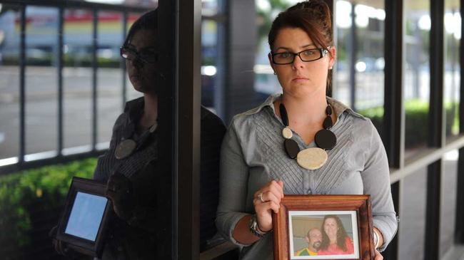 Nikki Whelan holds a photo of her parents. Picture: Mike Knott