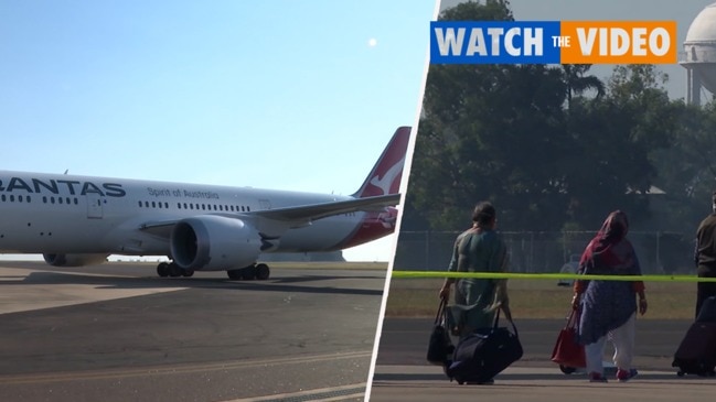 Darwin repatriation flight arrives