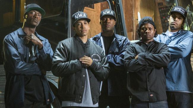 <i>Straight Outta Compton</i> is a biopic of gangsta rap pioneers NWA.