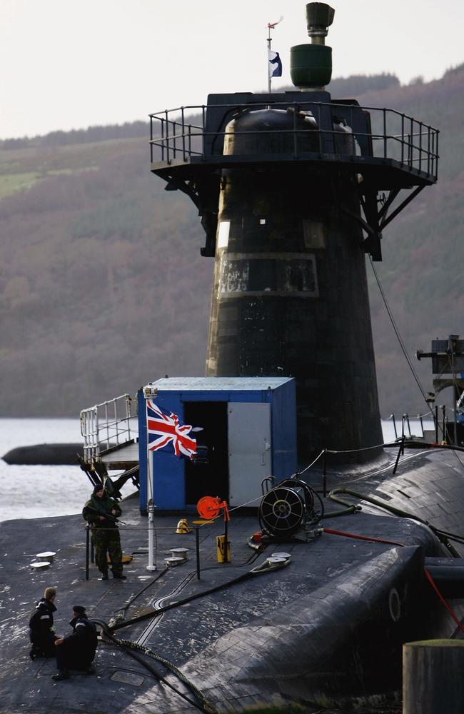 Britain has four Vanguard-class submarines but currently only two are operations. Picture: Jeff J Mitchell/Getty Images