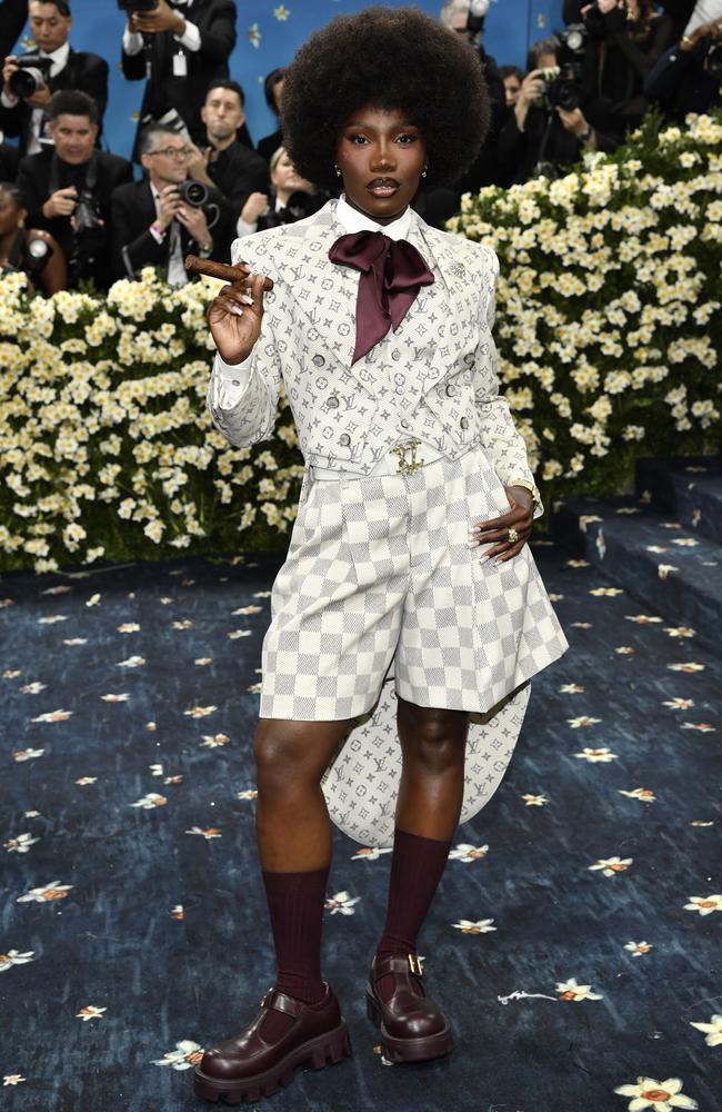 Doechii eventually showed off her full look at the Met Gala red carpet. Picture: Evan Agostini/Invision/AP