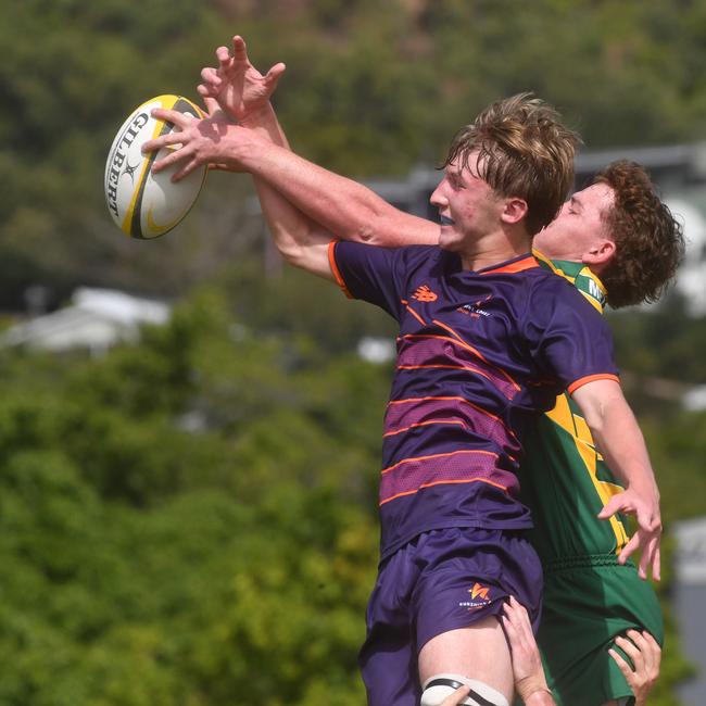 QLD Rugby Union State Championships (17-18 years boys) at the Townsville Sports Precinct. Friday May 23. Sunshine Coast against Metro West. Picture: Evan Morgan