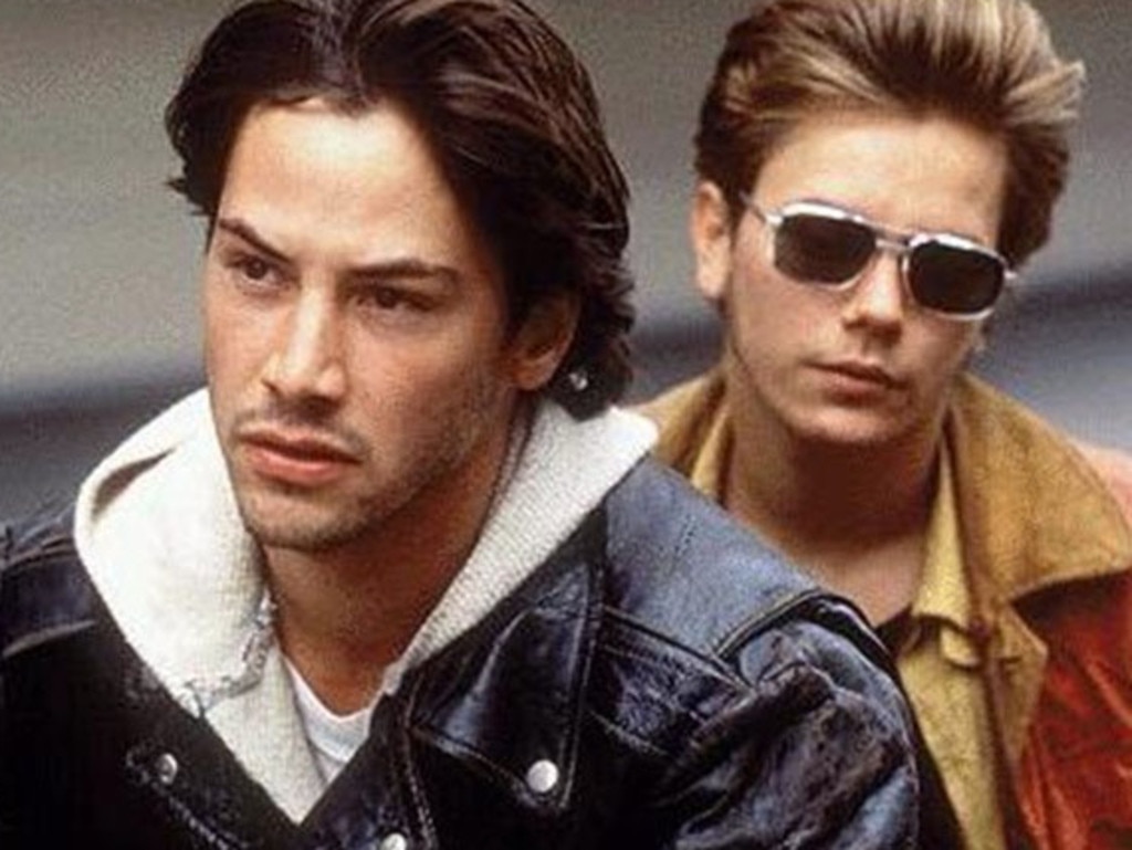 Keanu Reeves and River Phoenix in My Own Private Idaho.