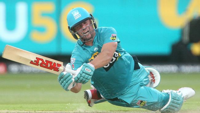 AB de Villiers joined Brisbane Heat on a truncated contract last season. Picture: AAP/Hamish Blair