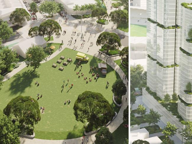 Plans for a revamped Woolloongabba precinct featuring 14,000 new dwellings and a central park have been thrown open to the public.