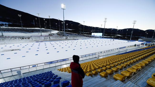 The National Cross-Country skiing centre in China's Hebei province. Picture: AFP