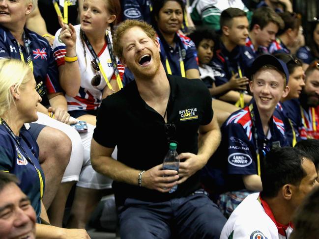 ORLANDO, FL - MAY 07: Prince Harry sits with the crowd as he watches the sitting volleyball at Invictus Games Orlando 2016 at ESPN Wide World of Sports on May 7, 2016 in Orlando, Florida. Prince Harry, patron of the Invictus Games Foundation is in Orlando ahead of the opening of Invictus Games which will open on Sunday. The Invictus Games is the only International sporting event for wounded, injured and sick servicemen and women. Started in 2014 by Prince Harry the Invictus Games uses the power of Sport to inspire recovery and support rehabilitation. (Photo by Chris Jackson/Getty Images for Invictus)