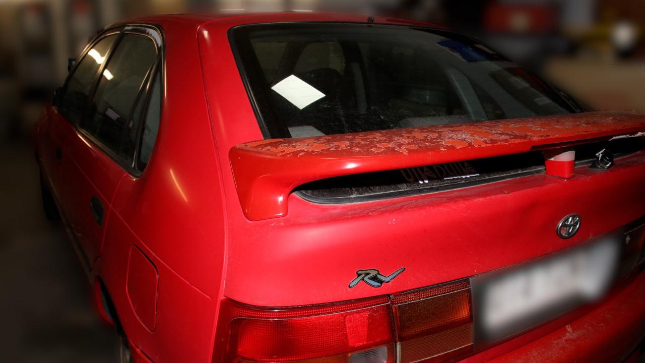 Police are seeking dashcam vision of a red 1997 Toyota Corolla hatch with a red spoiler that was in Bluewater on Saturday and travelling south of Proserpine on Sunday. Picture: Contributed