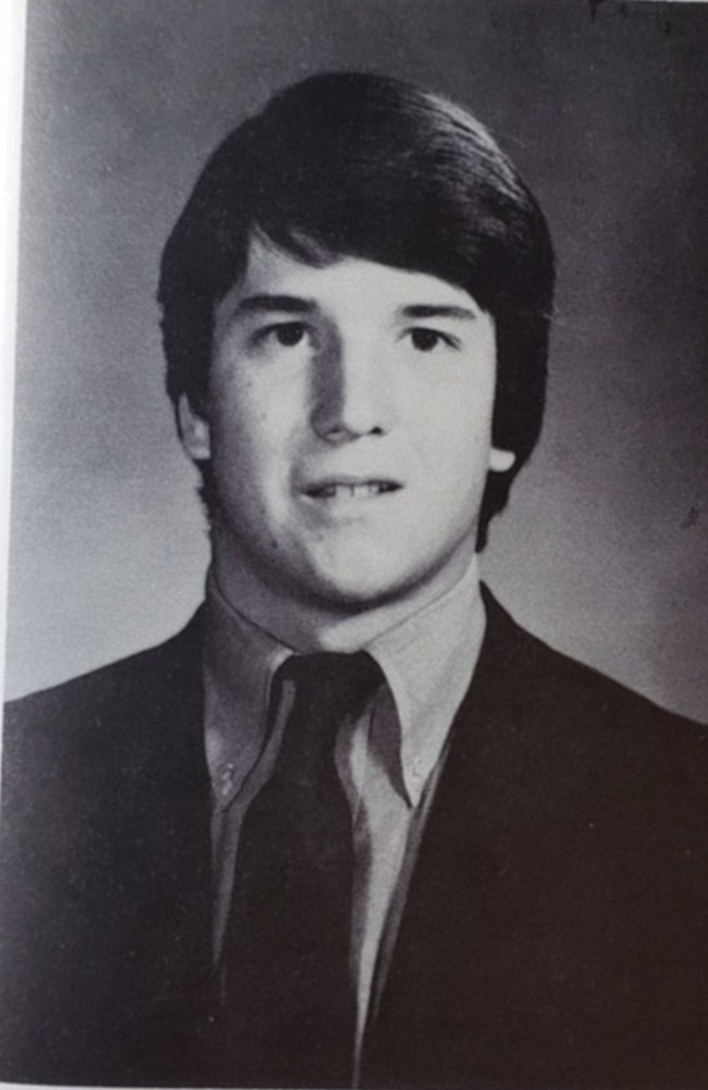 Brett Kavanaugh in his high school yearbook.