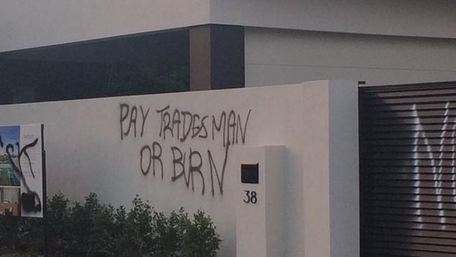 An AB Hill project targeted by vandals. Photo: Supplied