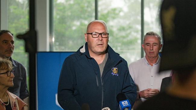 Lismore Mayor Steve Krieg said the cyclone was ‘hitting our community hard’. Picture: NewsWire / Glenn Campbell