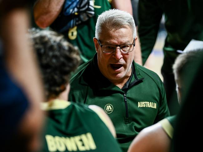 Dean Vickerman coached the Boomers. Picture: Getty Images