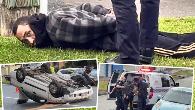 Williams was arrested by police on Ashton St, Labrador about an hour after the crash. Picture: Charlton Hart.