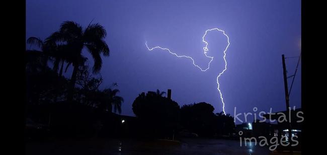 Kristal Maree captured this lightning bolt in the storm which hit Mackay and surrounds on Saturday night.