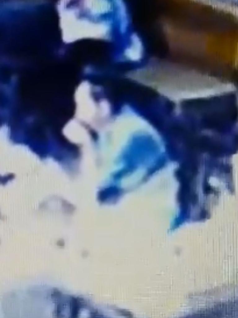 The he alleged she covered her mouth.