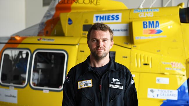 RACQ Capricorn Helicopter Rescue rescue crewman Jake Salmon.