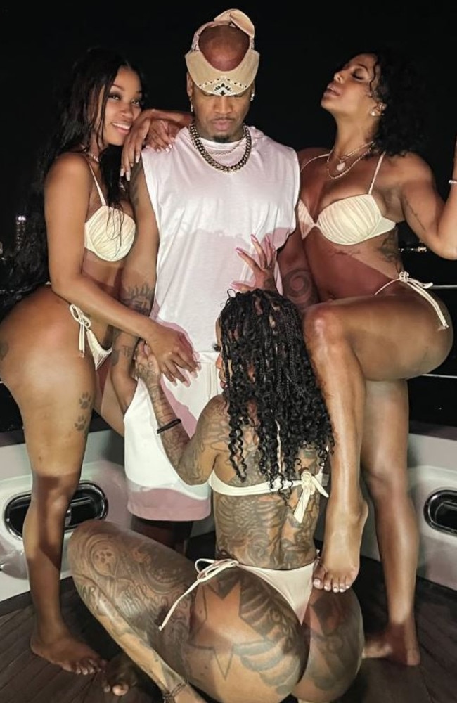 The singer has shared photos and videos with his multiple girlfriends in the last month. Picture: Instagram