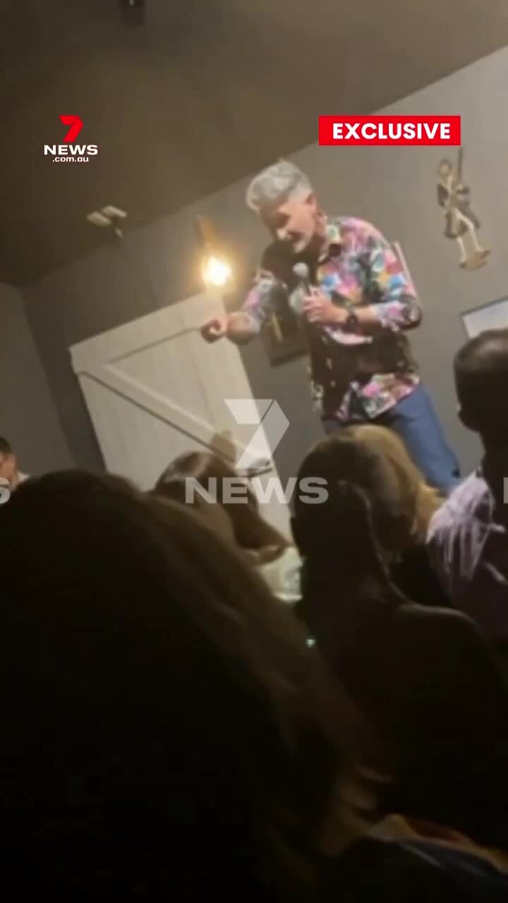 Hughesy unleashes spray on trio during Fringe Show