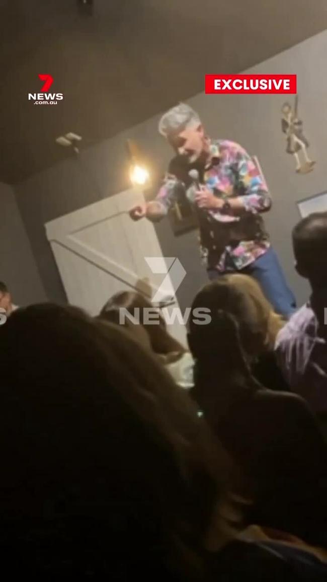 Hughesy unleashes spray on trio during Fringe Show (7NEWS)