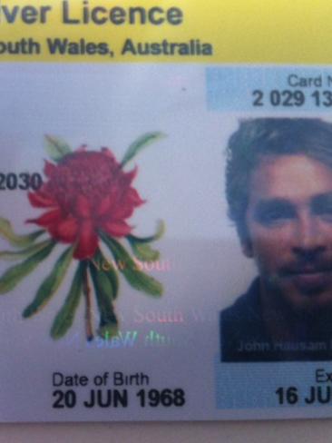 A portion of John Ibrahim’s NSW driver licence with his birth date correction.