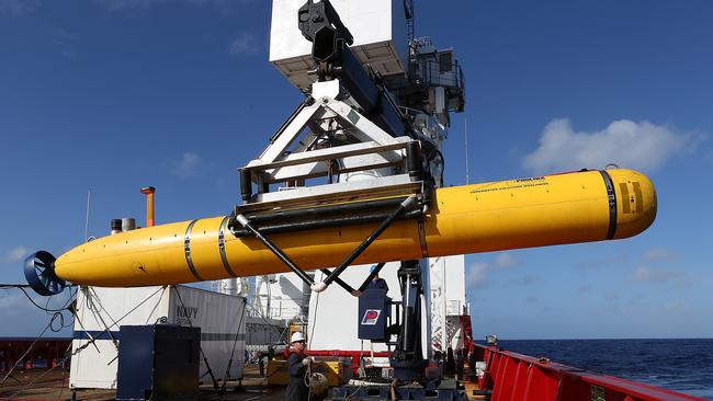 An underwater vehicle used in the search for MH370.