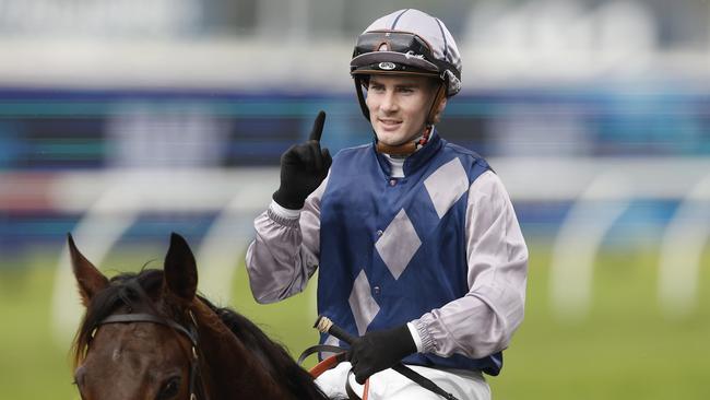 Champion apprentice Tyler Schiller will go close in the TAB Jockeys Challenge. Picture: Getty Images