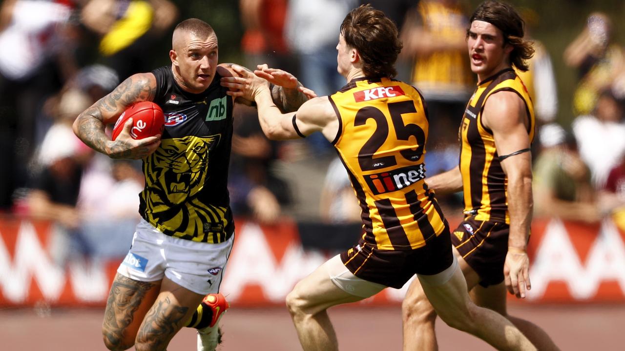 No one in their right mind would question Dustin Martin’s skill base but the league is concerned errors may be creeping into the game because of the hardness of the ball.