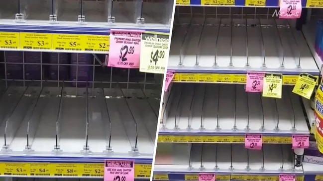 Shelves empty at Sydney pharmacy as coronavirus fears grow