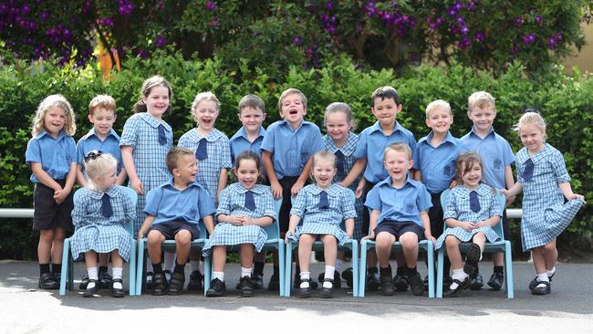 Smiles and laughter from Kinder Red at St John the Baptist Woy Woy. Picture: Sue Graham