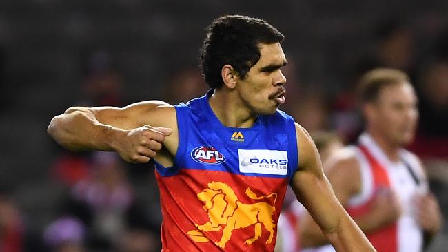 Charlie Cameron kicked five goals against St Kilda. Picture: Getty Images