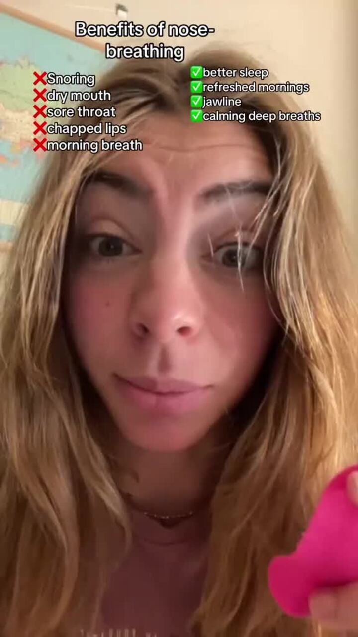 Viral TikTok mouth taping trend