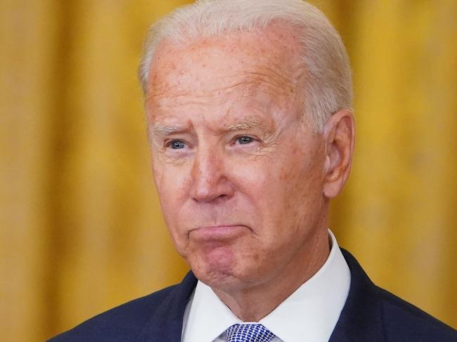 US President Joe Biden speaks about how his Build Back Better agenda will lower prescription drug prices, in the East Room of the White House in Washington, DC, on August 12, 2021. (Photo by MANDEL NGAN / AFP)