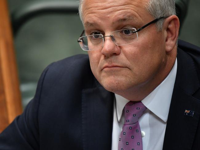 Prime Minister Scott Morrison yesterday. Picture: Mick Tsikas/AAP