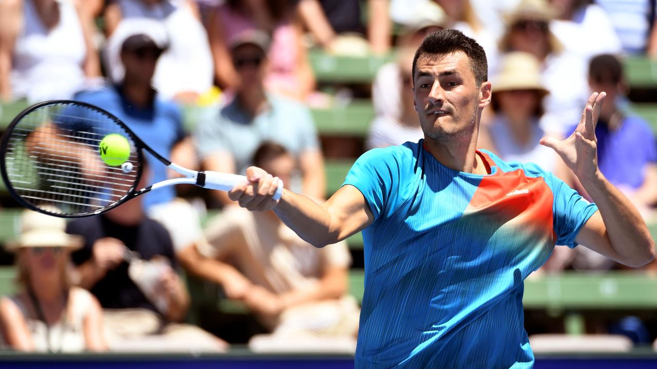 Bernard Tomic is off to a winning start at the New York Open.