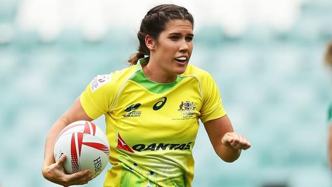 Charlotte Caslick starred in Australia’s draw with Fiji