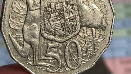 Rare 50 cent coin worth up to $40, dated 1985. Picture: TikTok