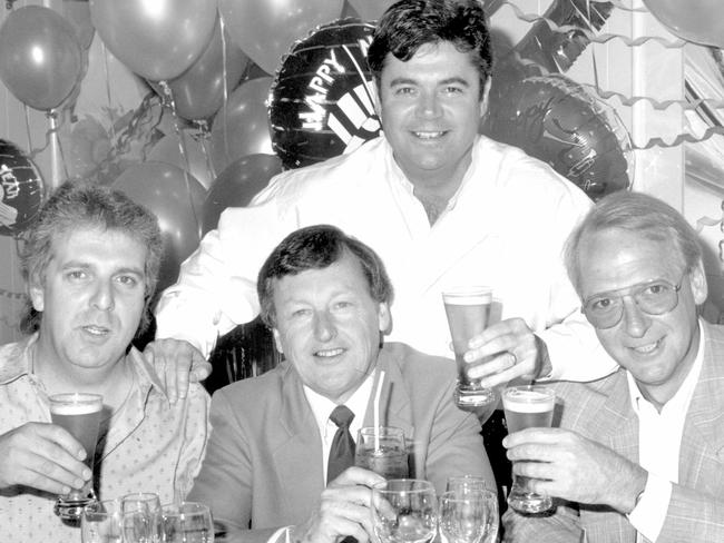 Daryl Somers, Murray Tregonning, Ernie Carrol and John Blackman in 1991.