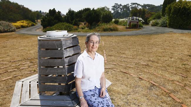 A valuable block of land on the coast at Blackmans Bay will be converted into an affordable housing estate to help overcome the housing crisis. Pictured at the site is Presentation Sisters congregation leader, Sister Gabrielle Morgan. PICTURE: MATT THOMPSON