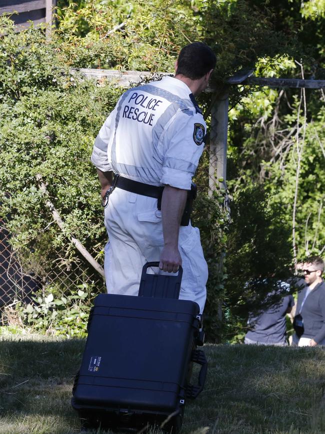 Police will dig in the backyard today. Picture: David Swift.