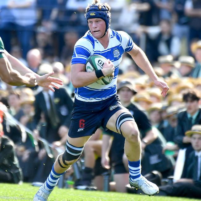 Nudgee College old boy Patrick Dallimore during the 2022 GPS first XV season. Picture, John Gass