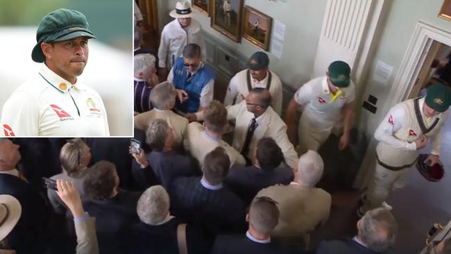 Usman Khawaja was dragged into a long room furore at Lord's during the last Ashes.