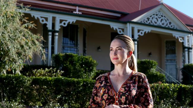 Rebecca Kenny has led opposition to development plans at Goldicott House in Grove Cres, Toowong. Picture: AAP/Renae Droop