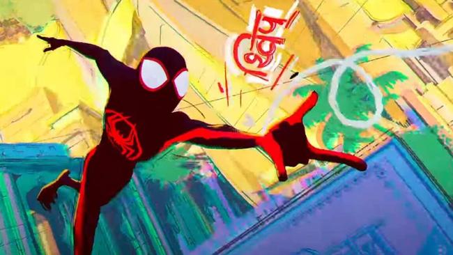 The Spider-Verse looks set to ham up the comic style in the sequel. Picture: Sony/Marvel